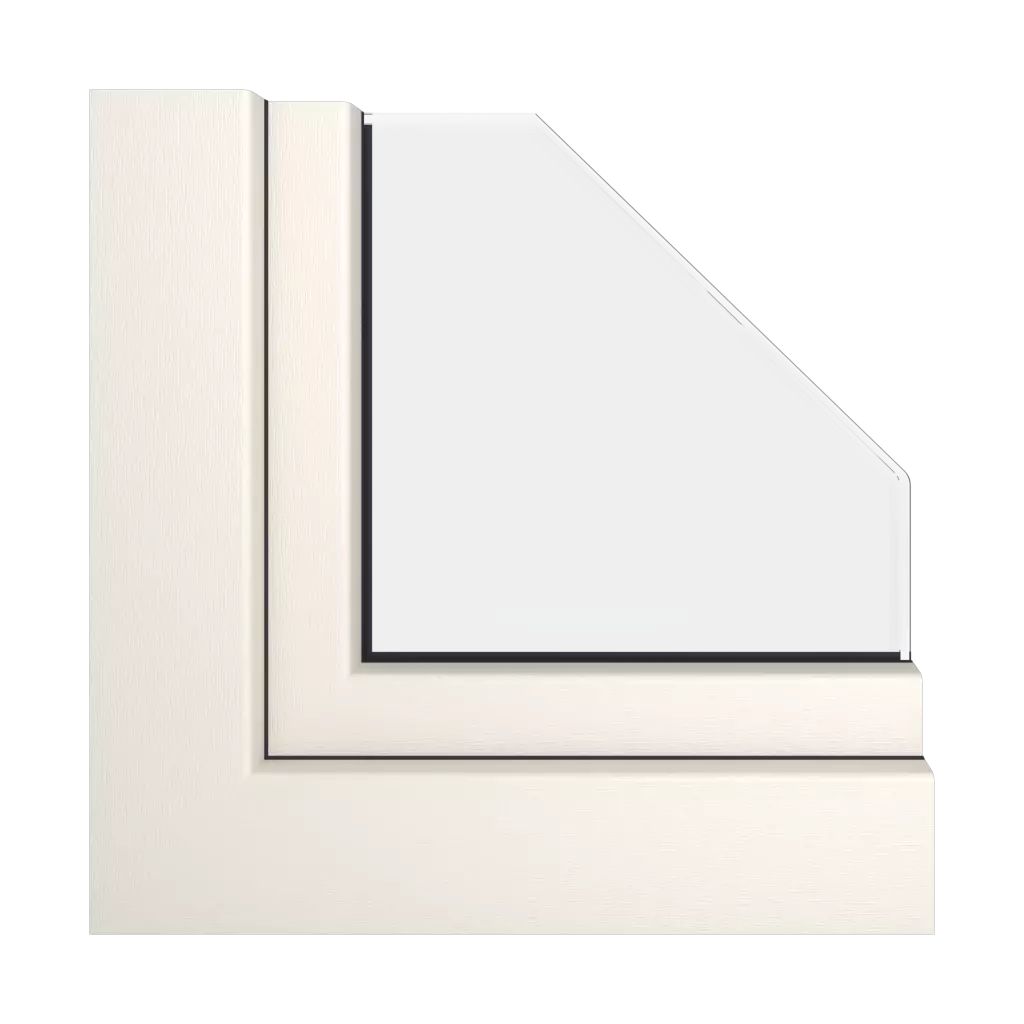 Creamy white windows window-color veka-colors   