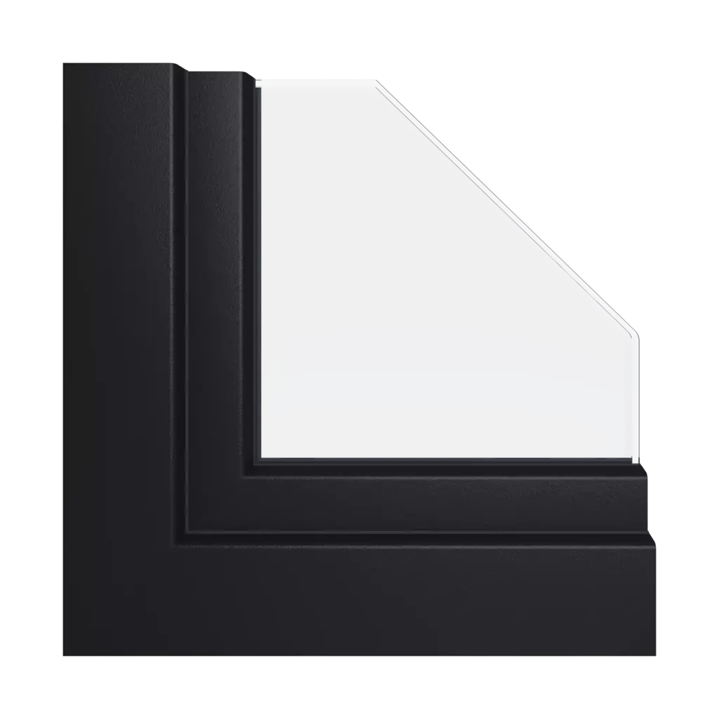 Jet black ✨ windows types-of-windows triple-leaf vertical-asymmetric-division-30-70-with-a-movable-mullion 