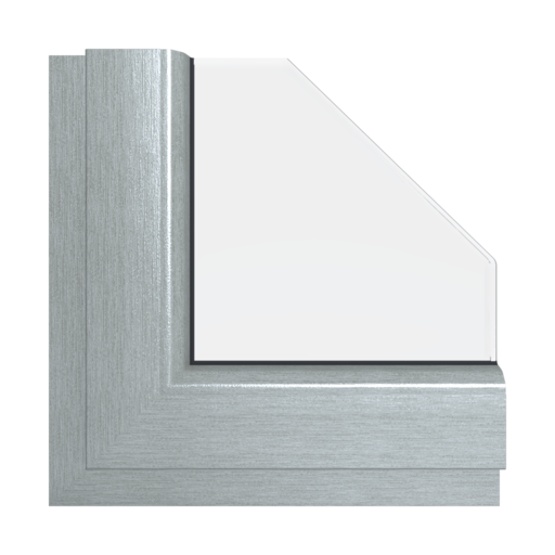Silver Color Window Feneste | Windows | Colors | Veka colors | Brushed silver aluminum