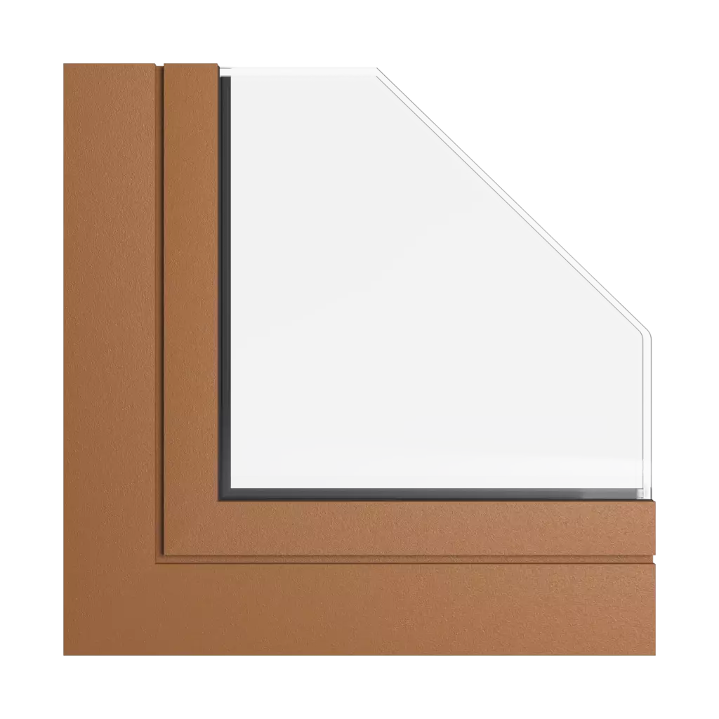 Honey brown windows window-color aliplast-colors