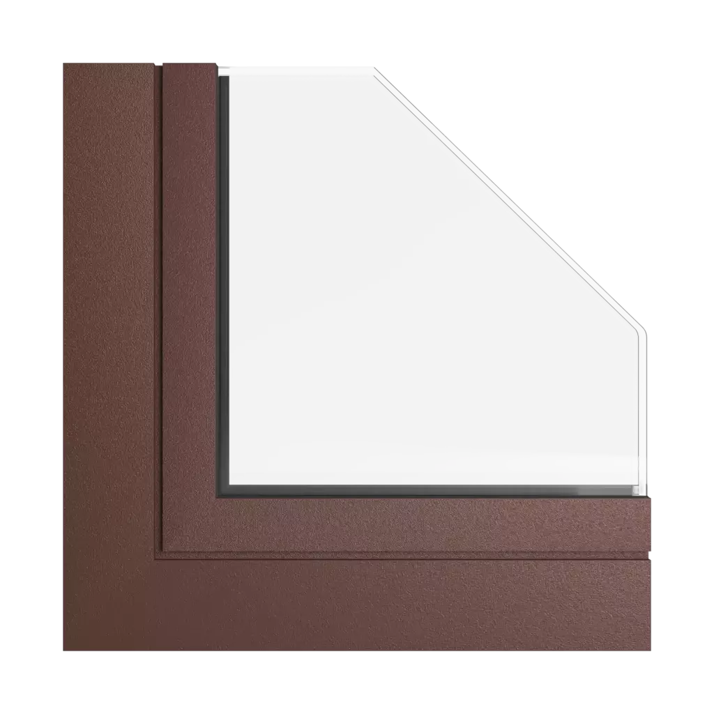 Mahogany brown windows window-color aliplast-colors