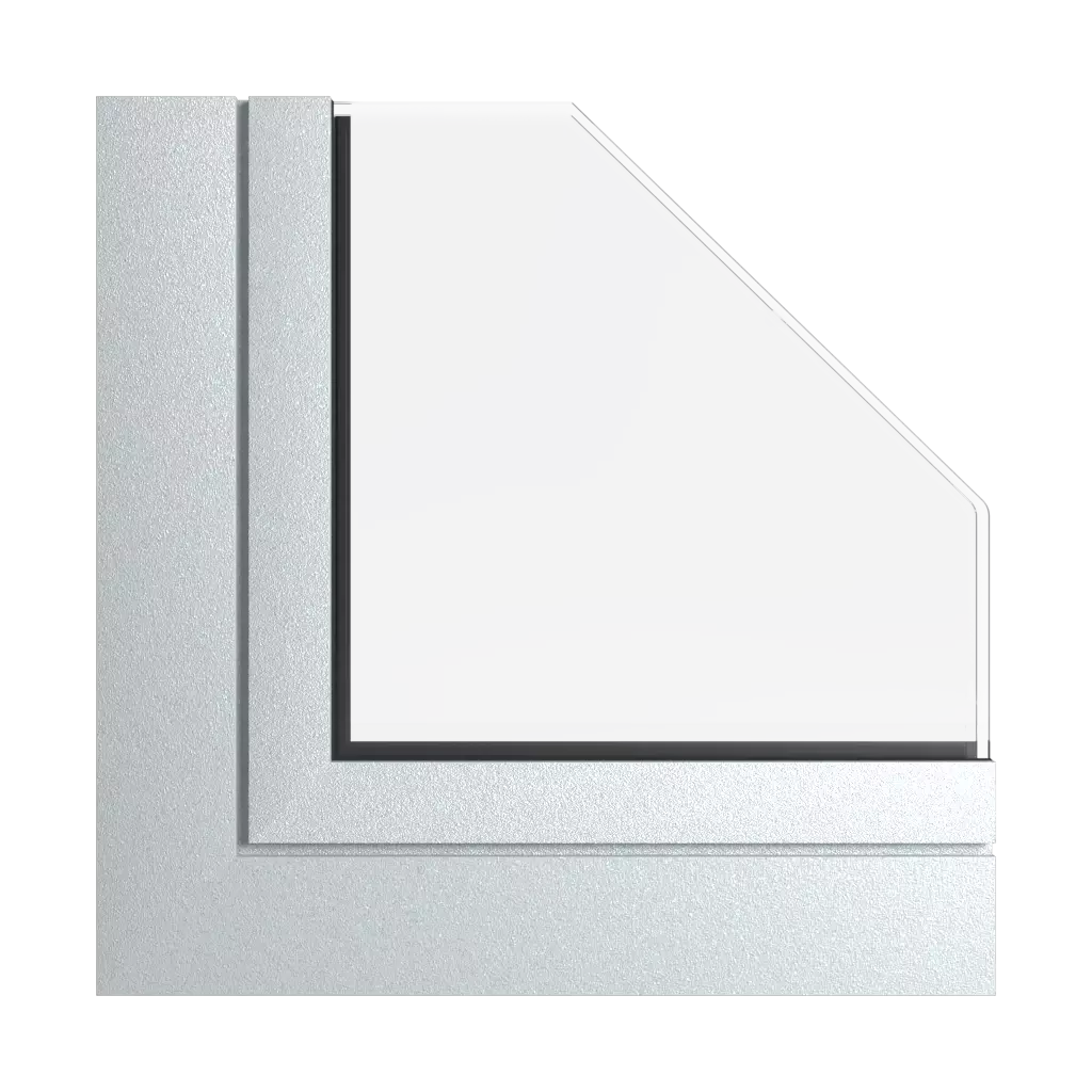 silver gray windows window-color aliplast-colors silver-gray-2