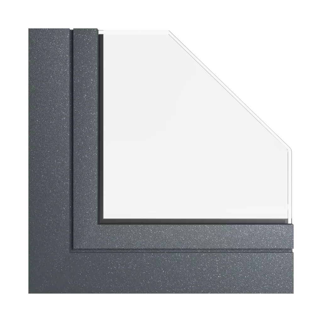 Anthracite gray metallic windows window-color aliplast-colors