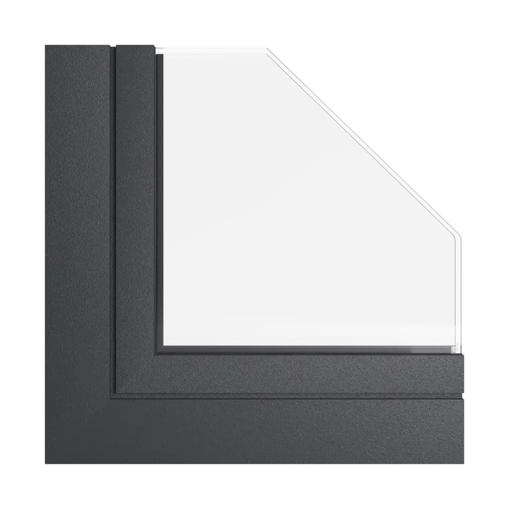 Gray black windows window-color aliplast-colors gray-black