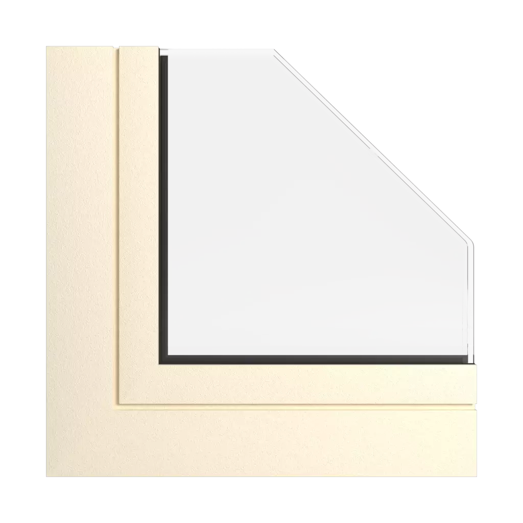 Creamy beige windows window-color aliplast-colors
