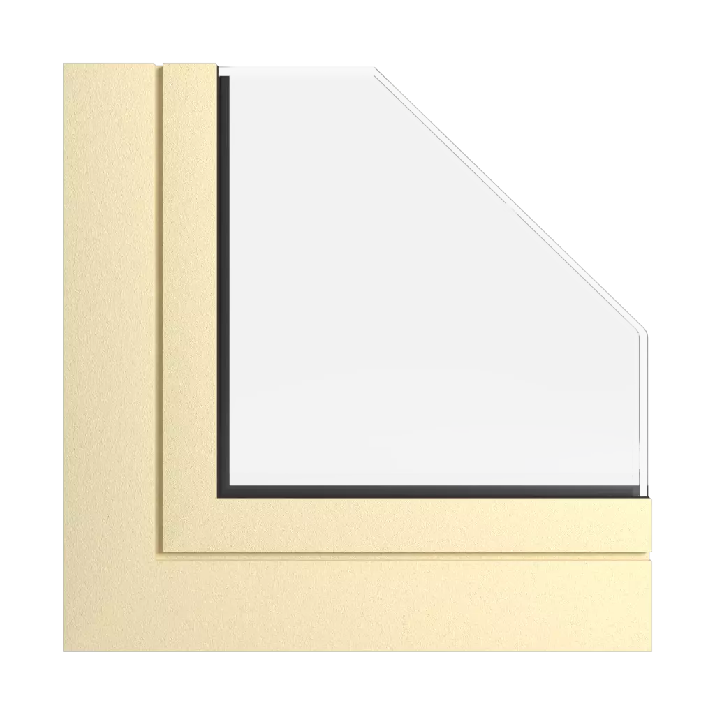 Straw beige windows window-color aliplast-colors