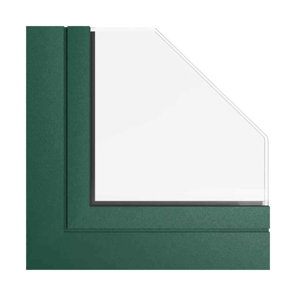 Green moss windows window-color aliplast-colors