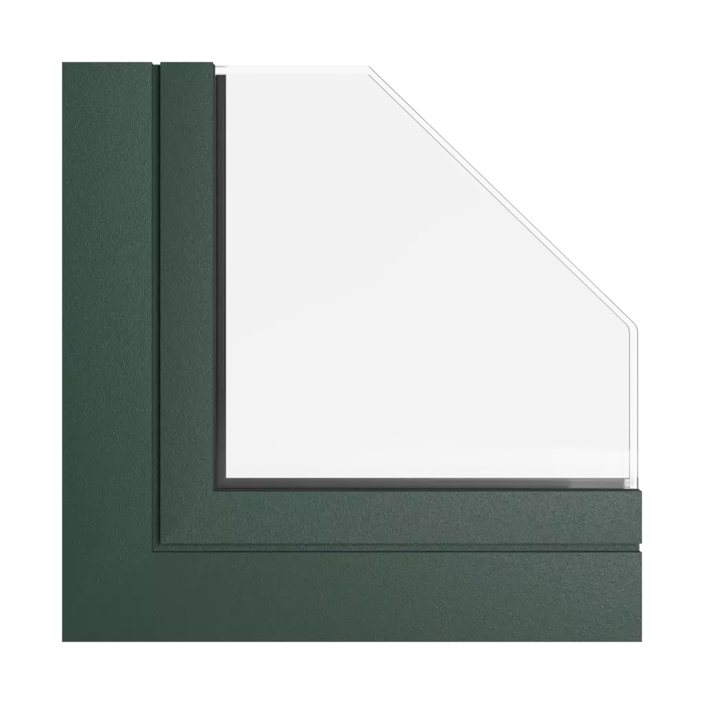 Fir green windows window-color aliplast-colors fir-green