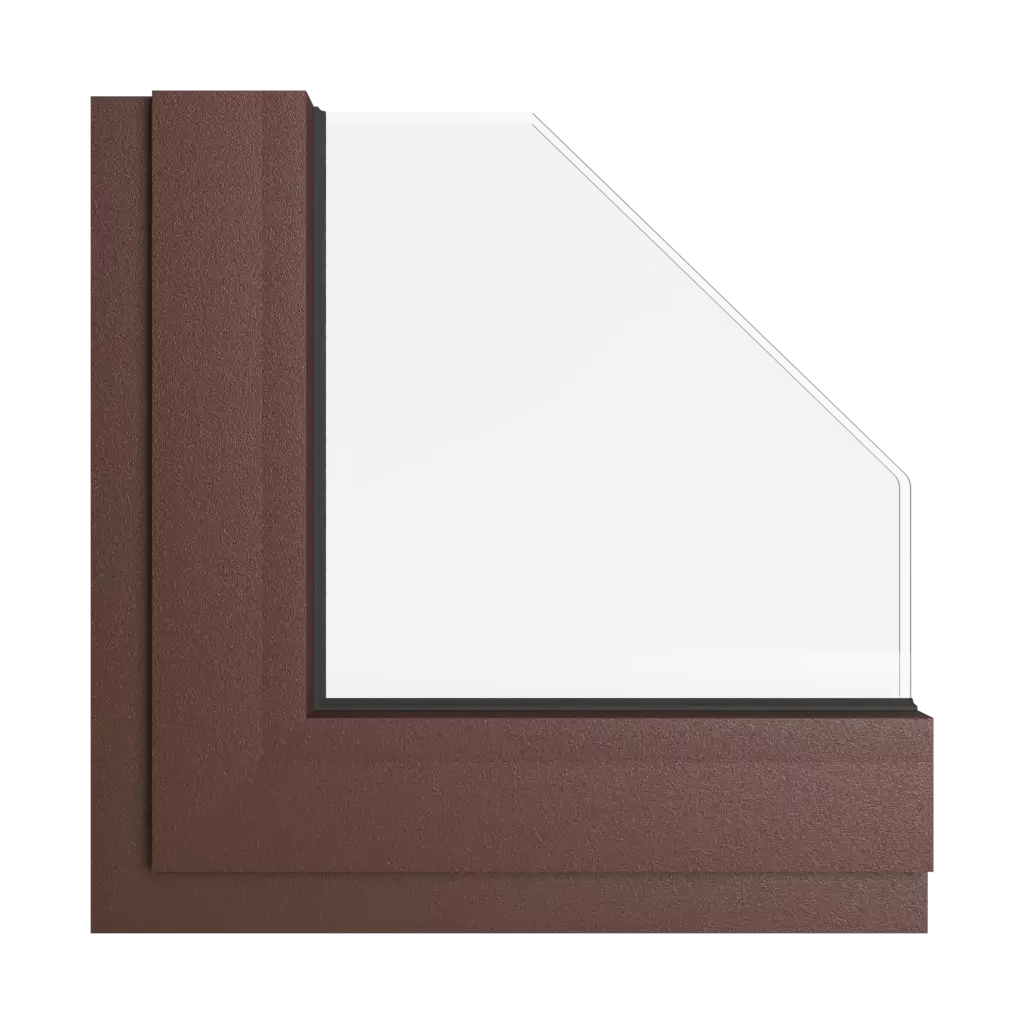 Mahogany brown windows window-color aliplast-colors mahogany-brown interior