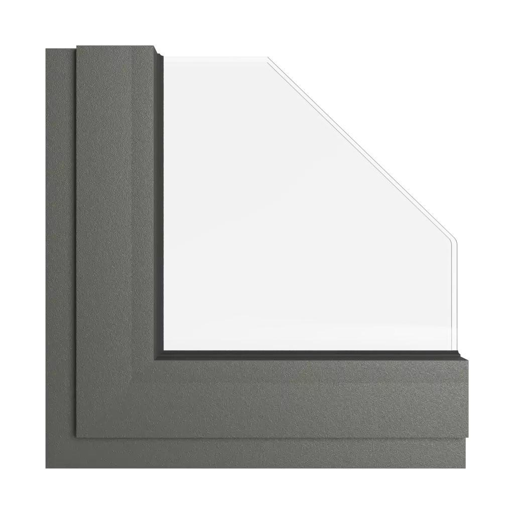 Gray umber windows window-color aliplast-colors gray-umber interior