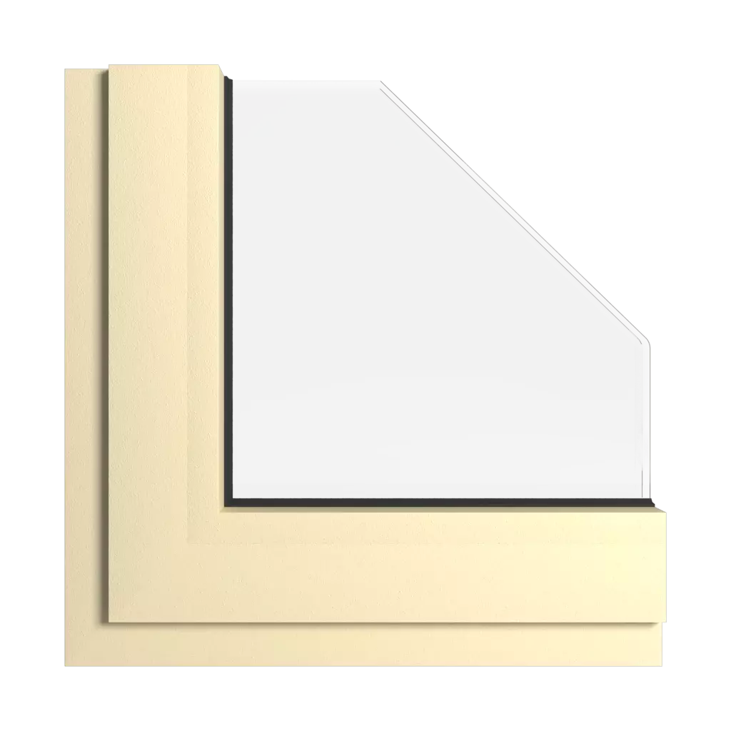 Straw beige windows window-color aliplast-colors straw-beige interior