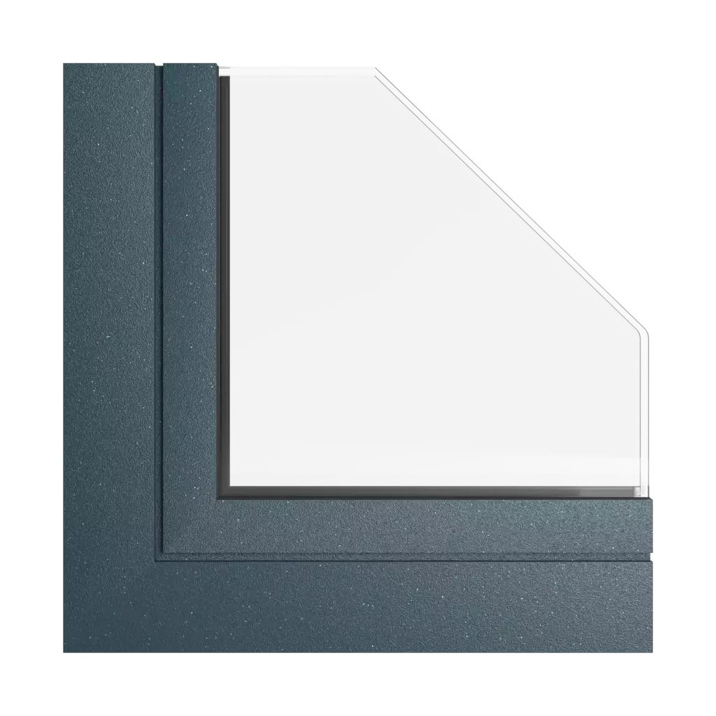 Navy blue steel tiger windows window-color aliplast-colors
