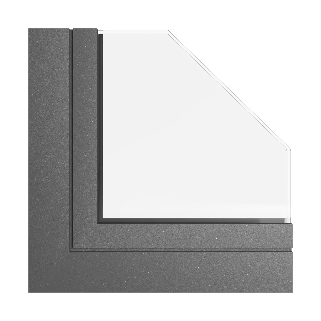 Dark gray metallic tiger windows window-color aliplast-colors