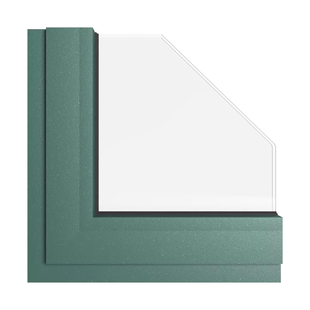 Shiny green tiger windows window-color aliplast-colors shiny-tiger-green interior