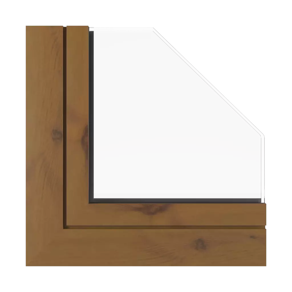 Dark pine windows window-profiles aluprof mb-sr50n-efekt