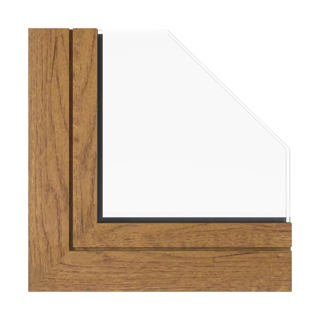 Rustic oak windows window-profiles aluprof mb-78ei-dpa