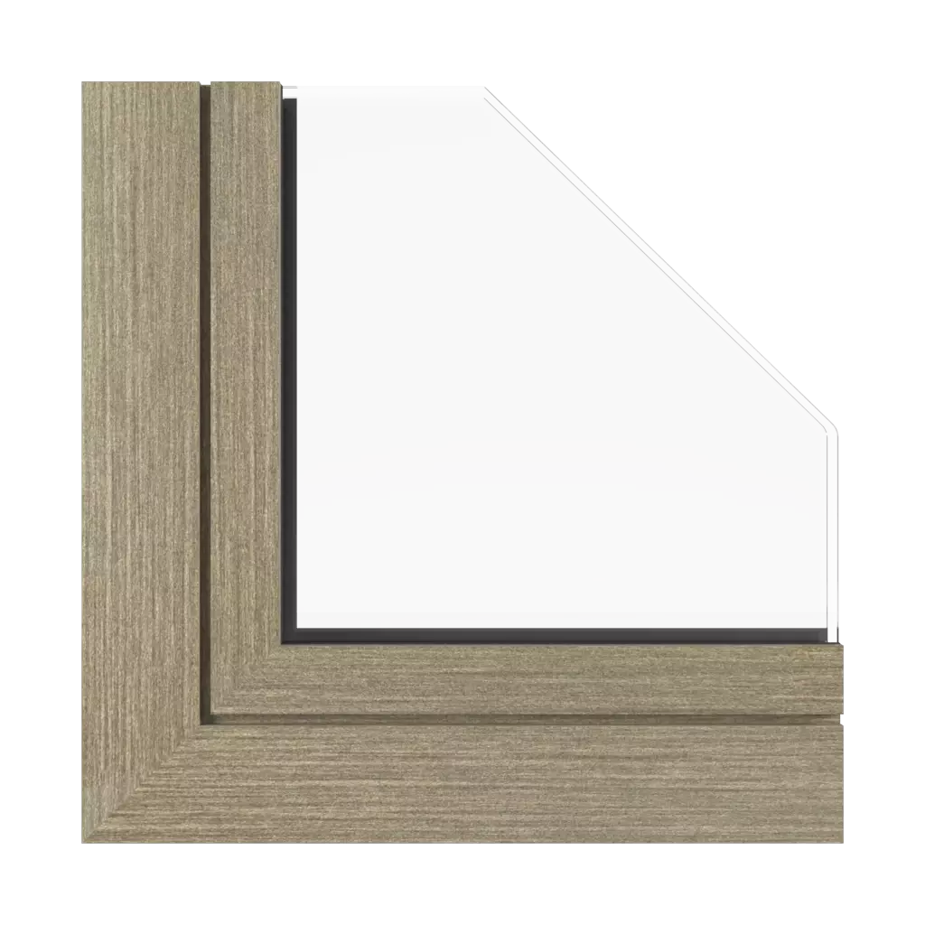 Vintage oak windows window-profiles aluprof mb-118ei