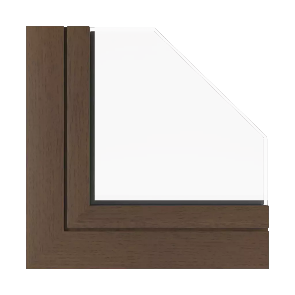 Walnut vein windows window-profiles aluprof mb-118ei