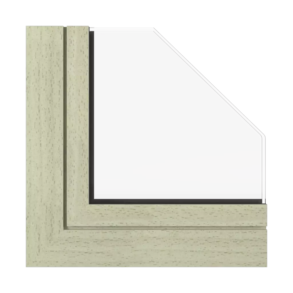 Beech windows window-profiles aluprof mb-sr50n-efekt