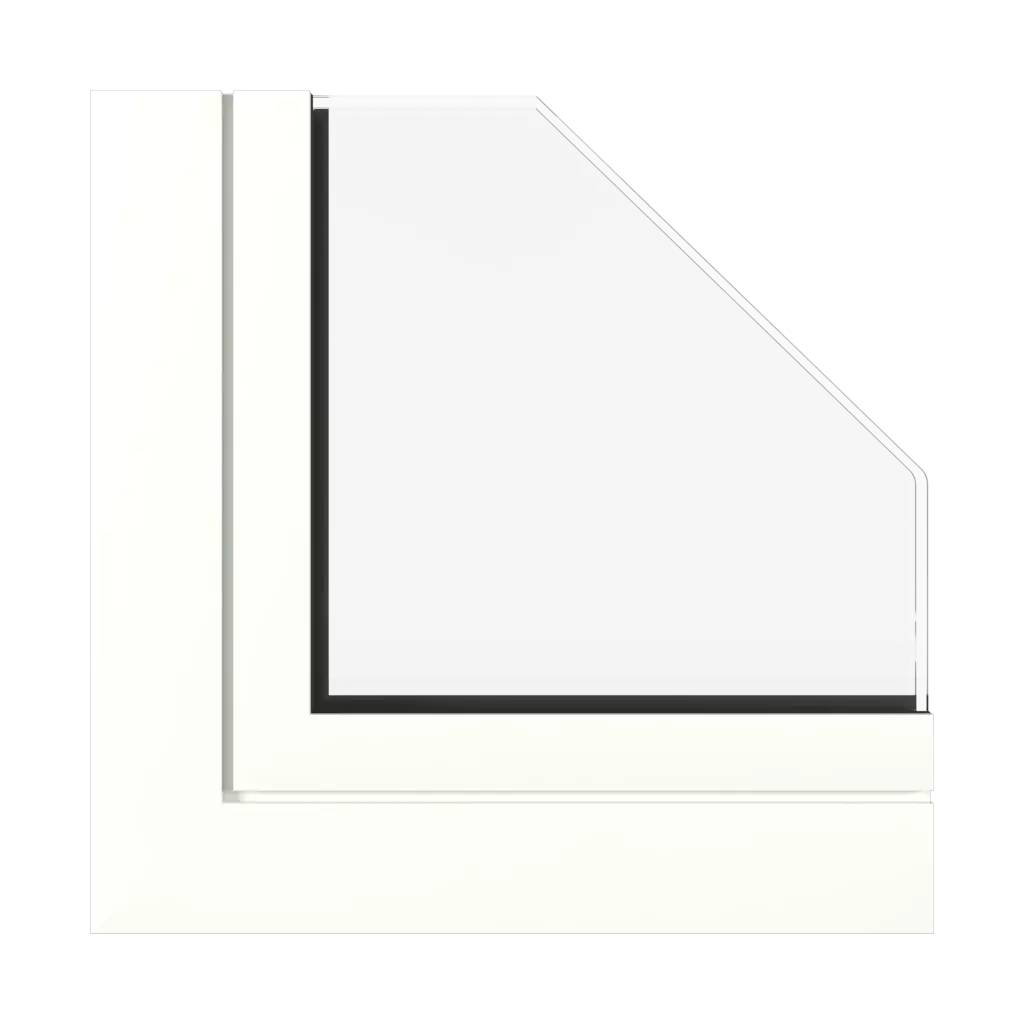 Traffic white matt✨ windows types-of-windows double-leaf vertical-asymmetric-division-30-70 