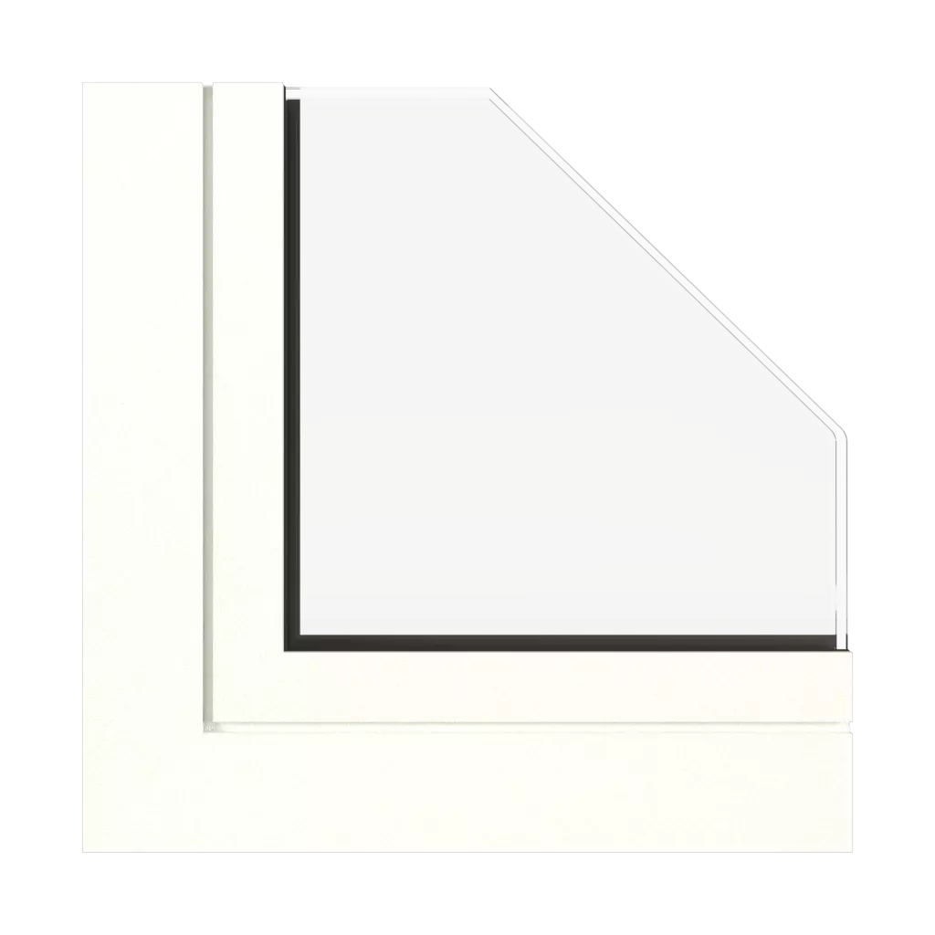 Traffic white fine structure windows window-profiles aluprof mb-sr50n