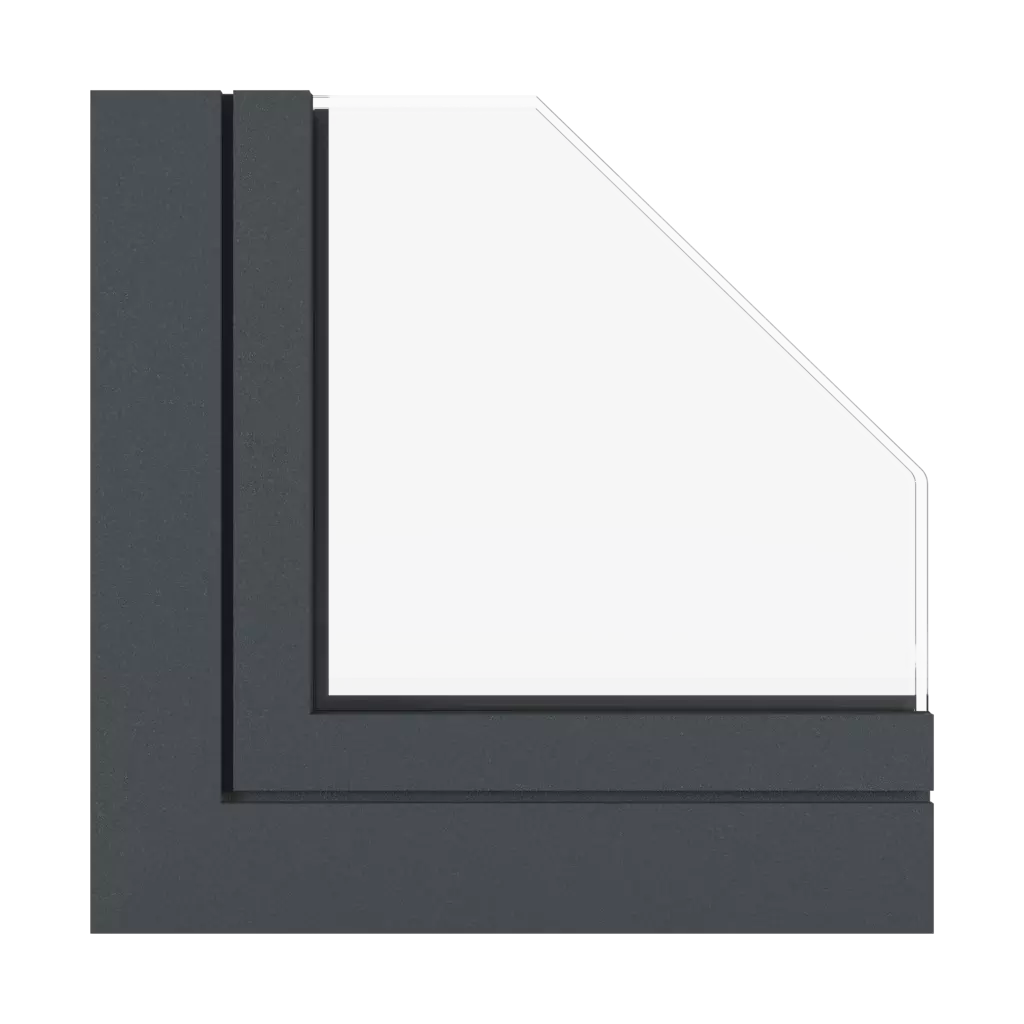 Anthracite gray fine structure windows window-profiles aluprof mb-harmony-office