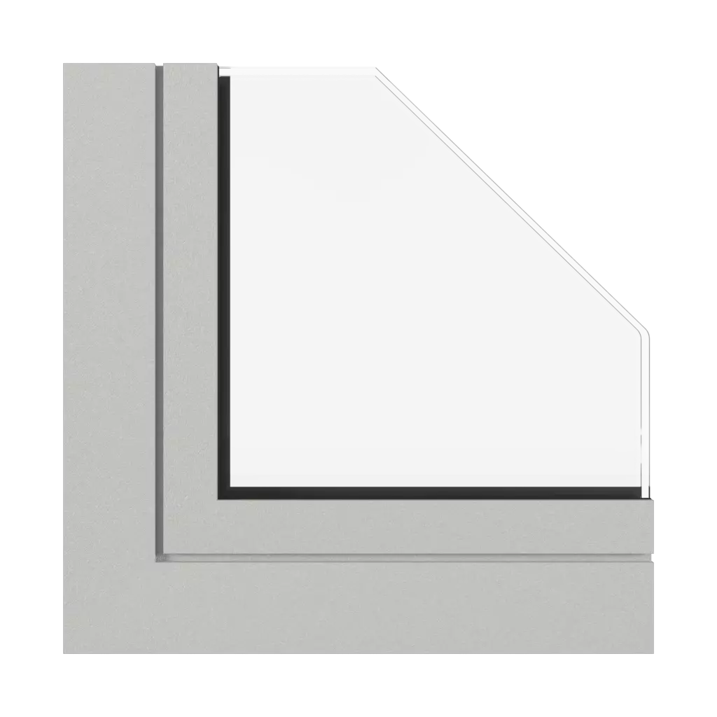 Light gray fine structure windows window-profiles aluprof mb-sr50n-efekt