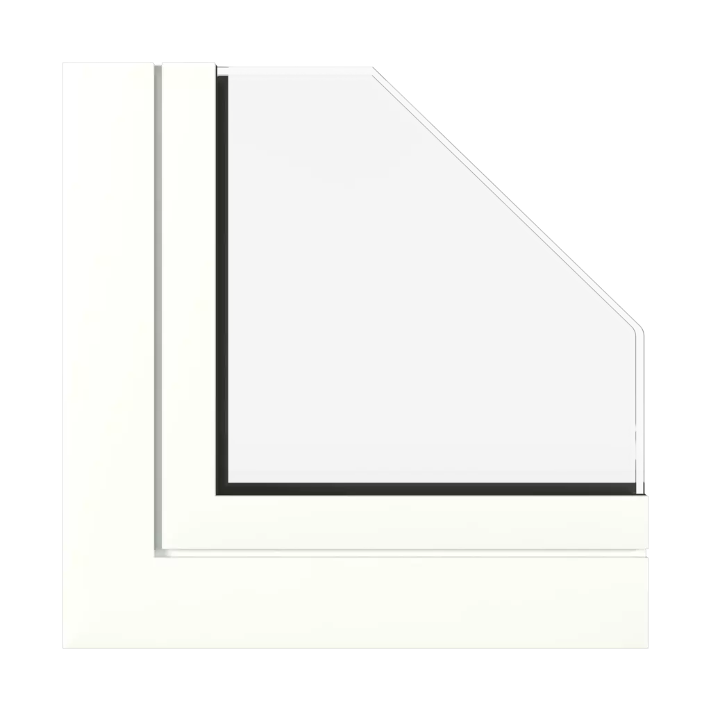 Traffic white semi gloss windows window-profiles aluprof mb-sr50n-efekt