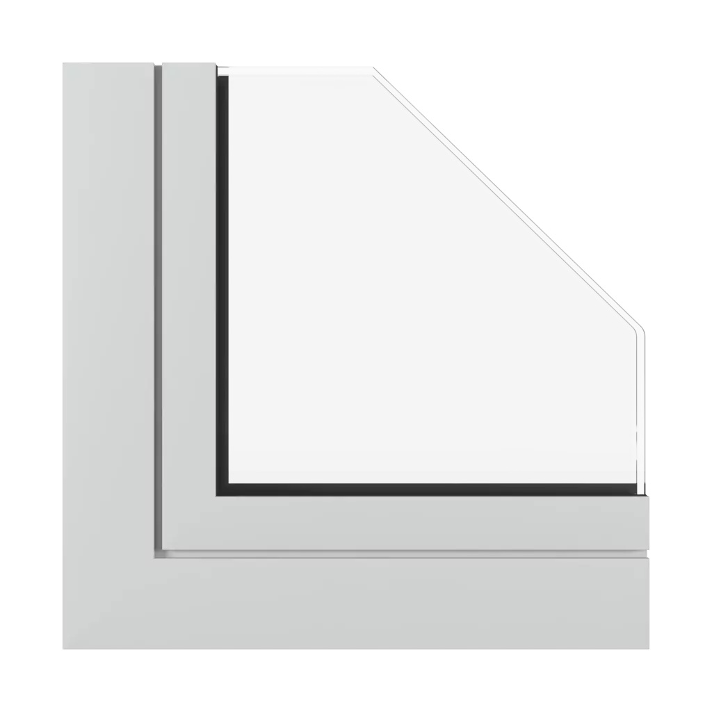 Light gray matt windows window-profiles aluprof mb-104-passive