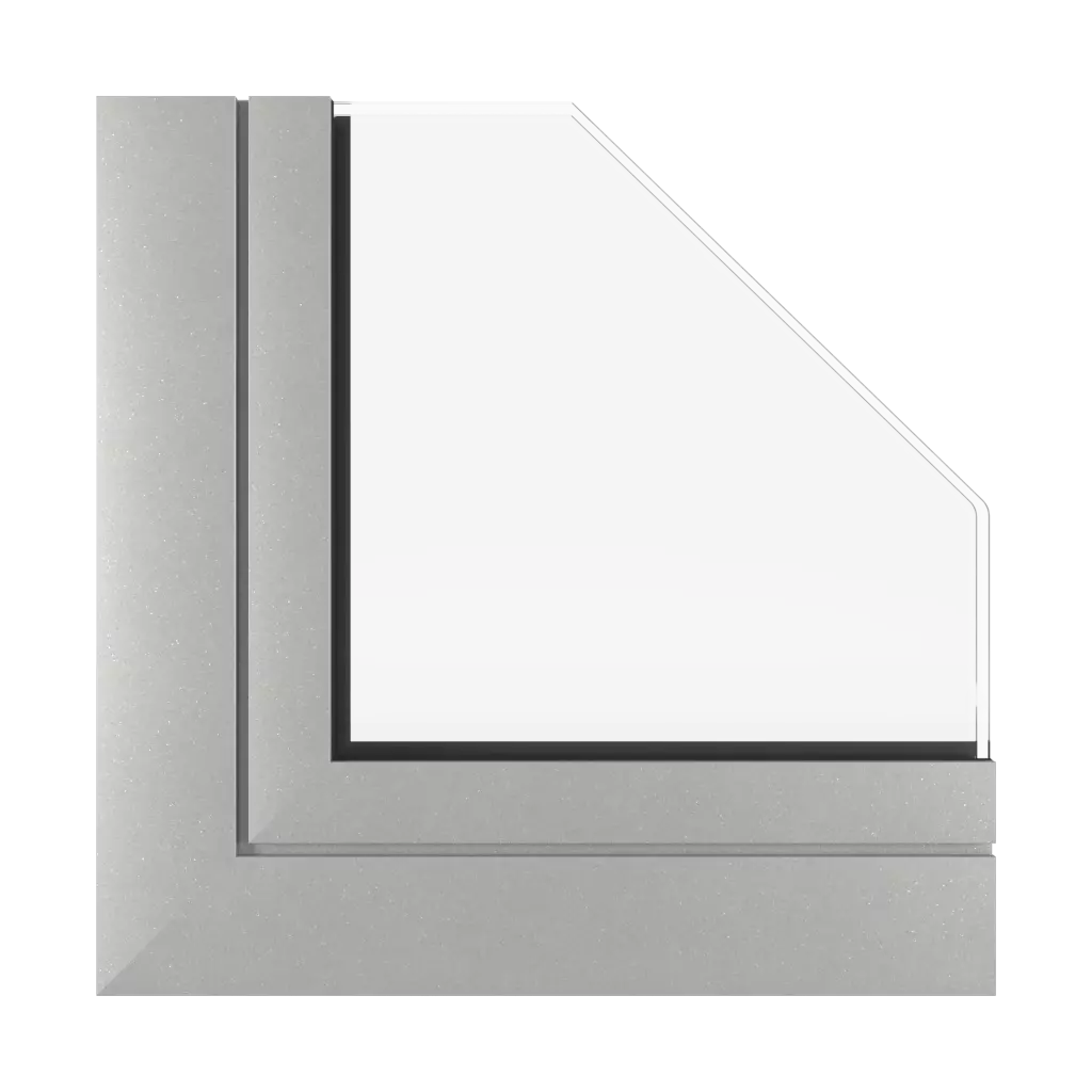 White aluminium matt windows window-profiles aluprof mb-104-passive