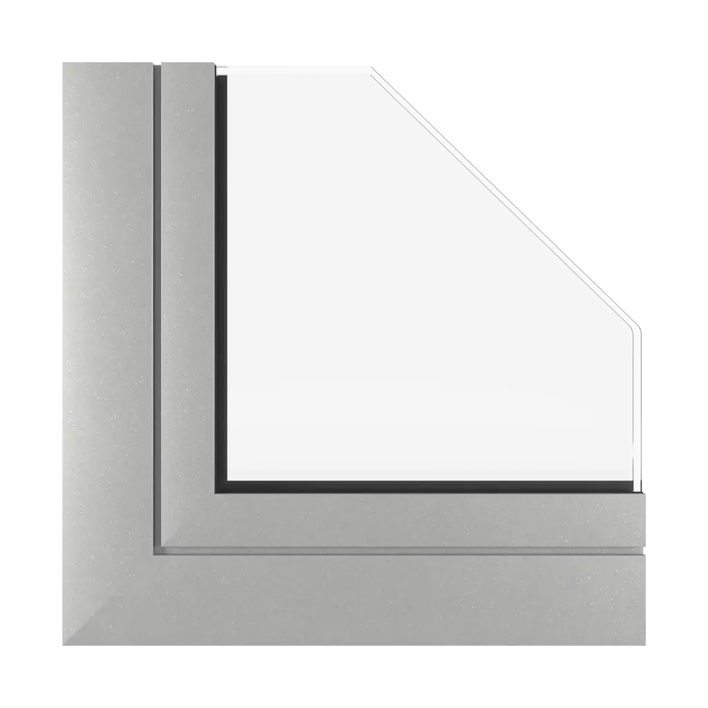 White aluminium matt windows window-profiles aluprof mb-70