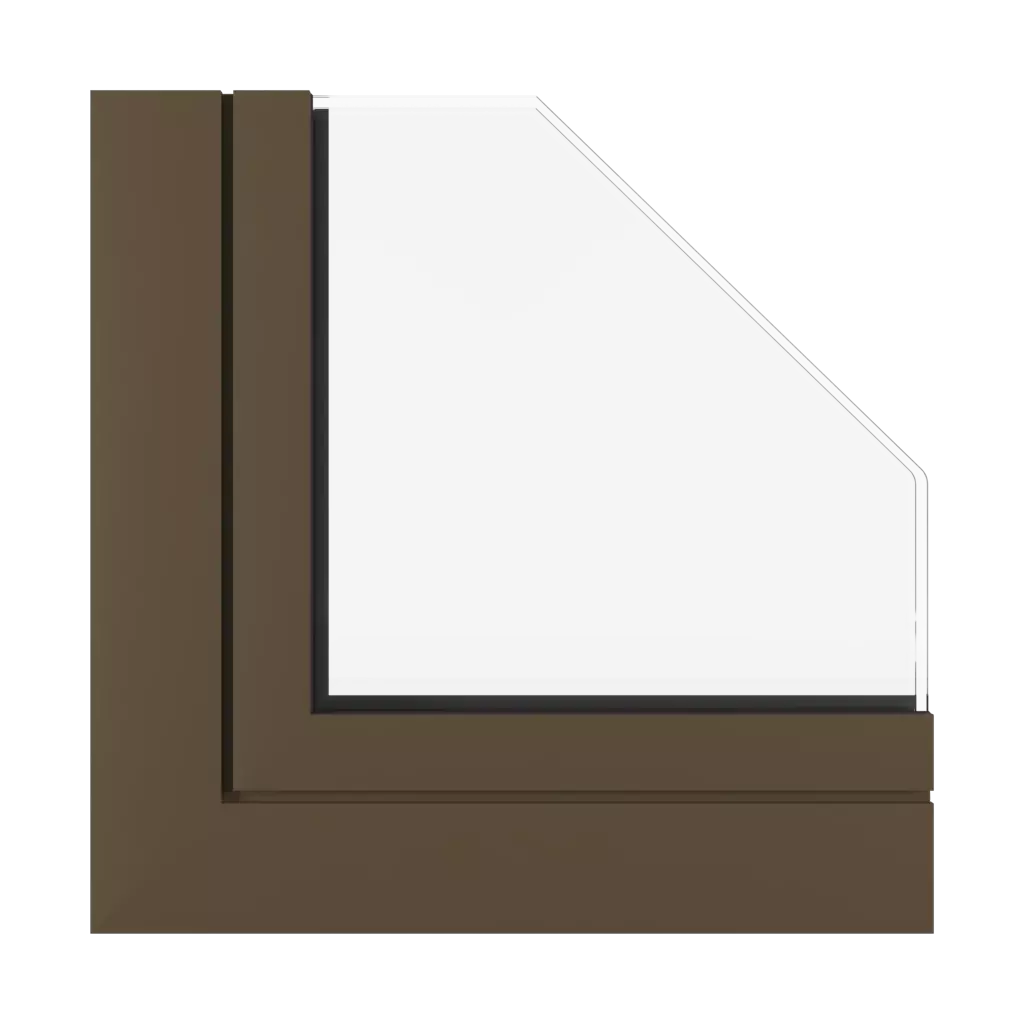 Brown SK windows window-profiles aluprof mb-104-passive