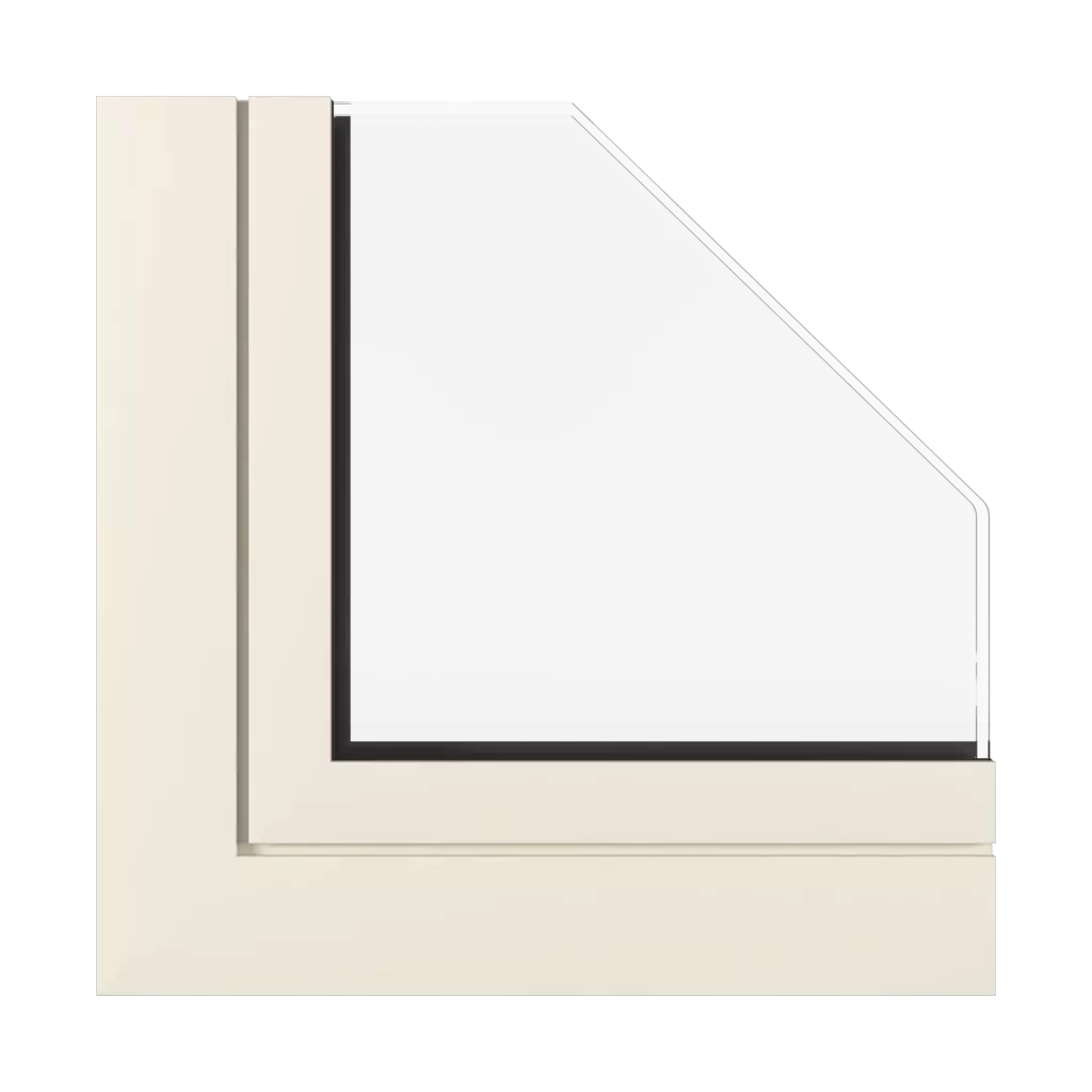 Cream white SK windows window-profiles aluprof mb-78ei-dpa