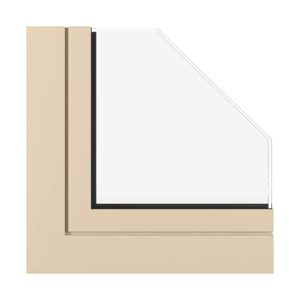 Beige SK windows window-profiles aluprof mb-118ei