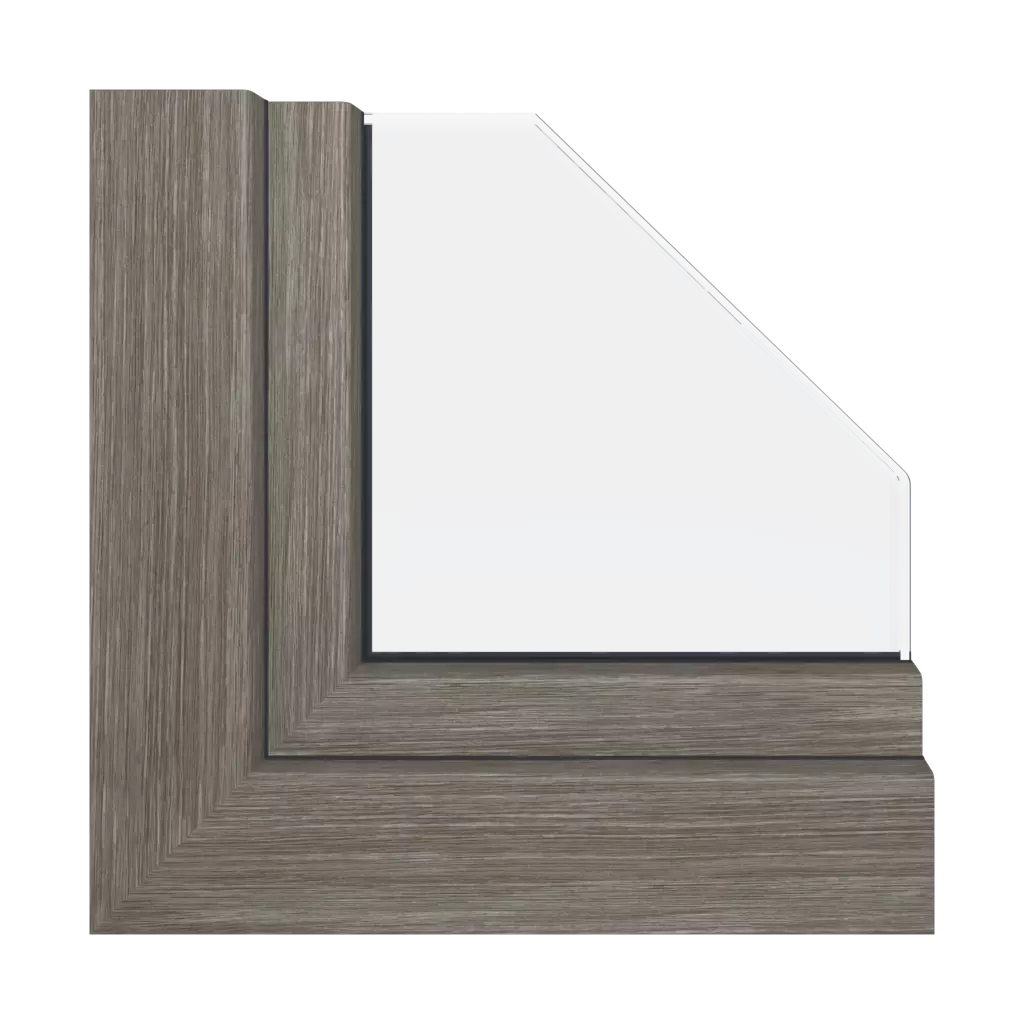 Gray sheffield oak windows window-profiles aluplast hst-85-mm