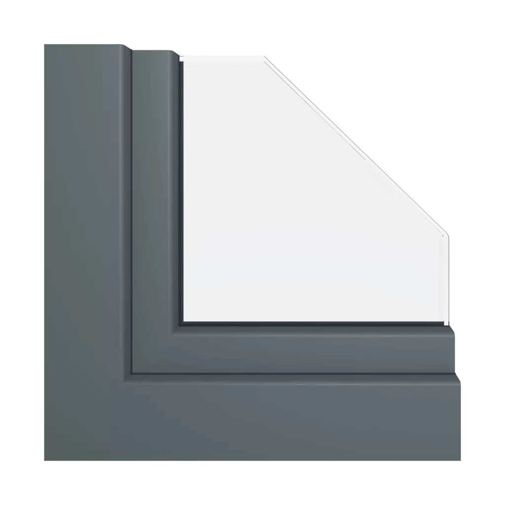 Gray anthracite sand ✨ windows window-profiles aluplast smart-slide