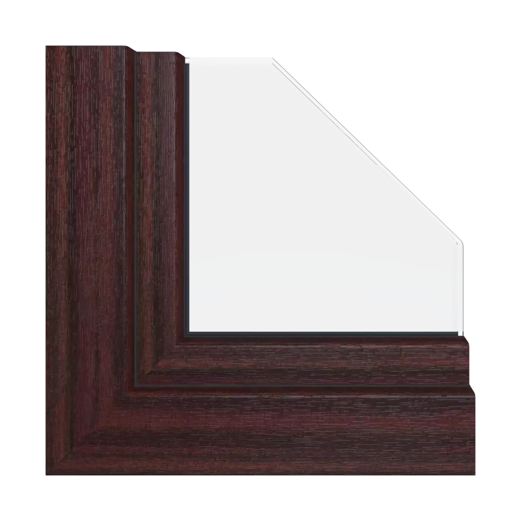 Mahogany windows window-profiles aluplast ideal-4000