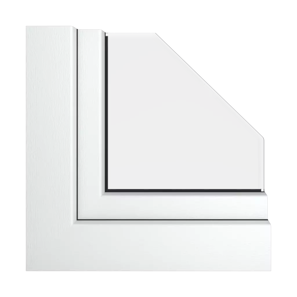 Textured white windows window-profiles aluplast ideal-4000