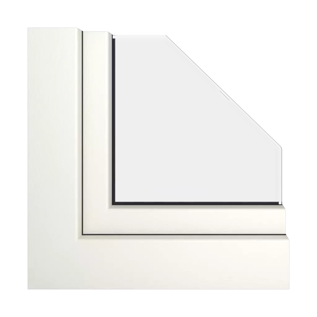 Creamy windows window-profiles aluplast hst-85-mm