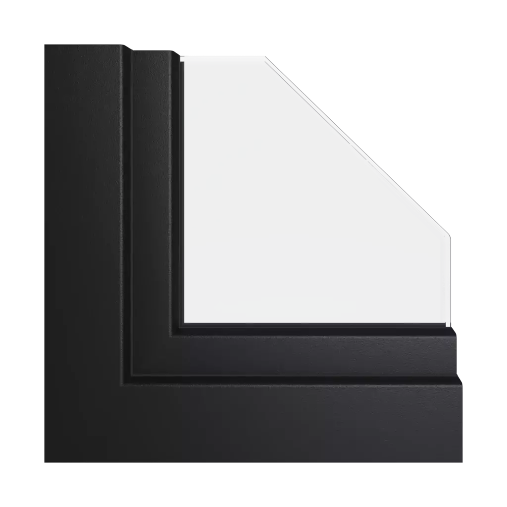 Jet black ✨ windows window-profiles aluplast smart-slide