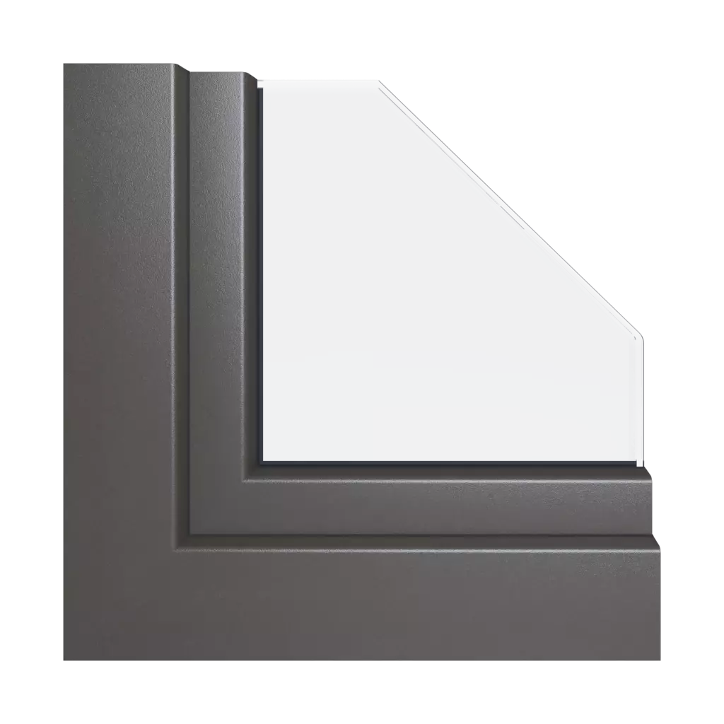 Umber gray aludec windows window-color aluplast-colors   