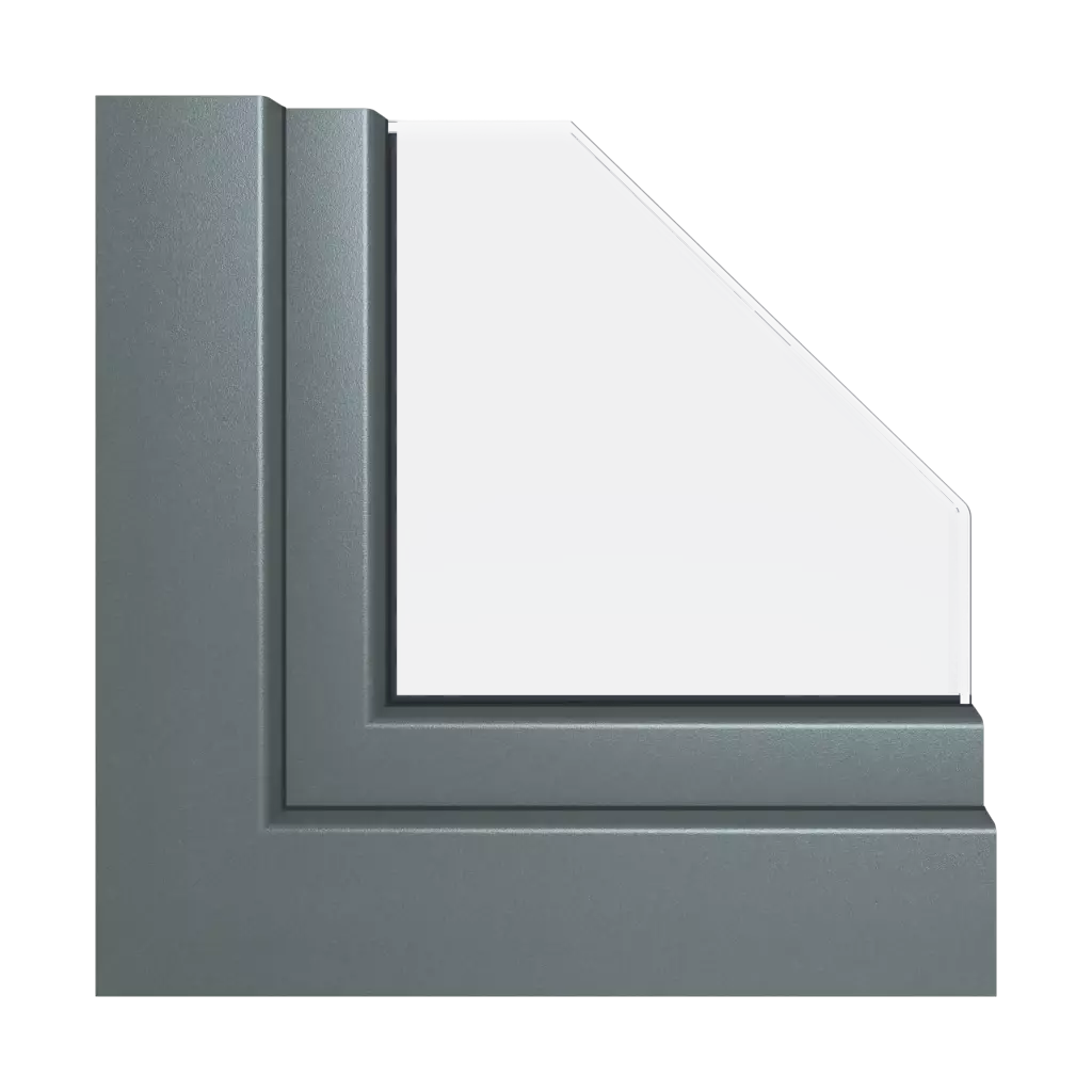Aludec gray basalt windows window-profiles aluplast ideal-4000