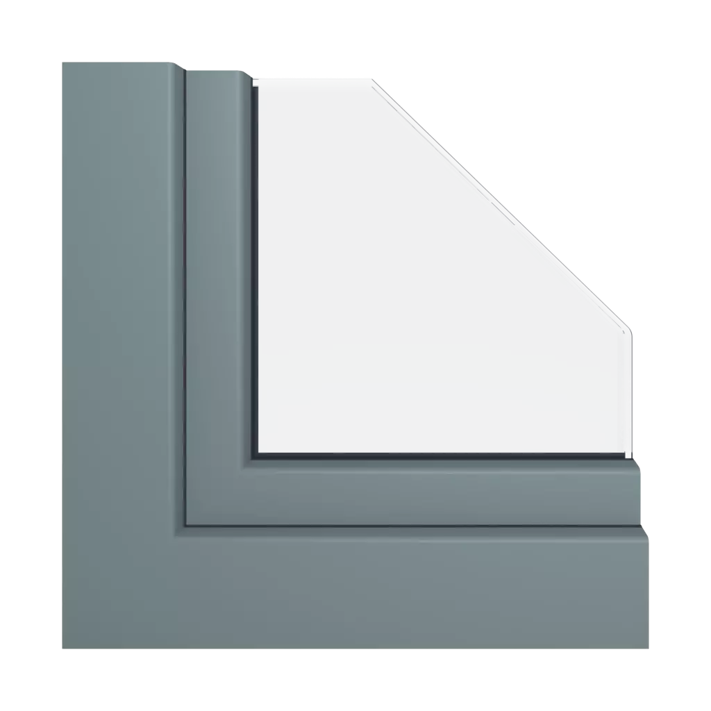 Basalt gray windows window-profiles aluplast monoblock