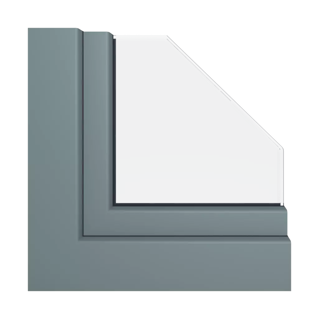 Basalt gray windows window-profiles aluplast ideal-4000