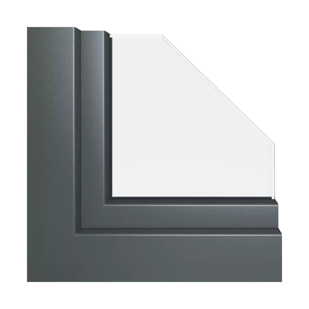 Aludec gray anthracite windows window-profiles aluplast renovation-profile