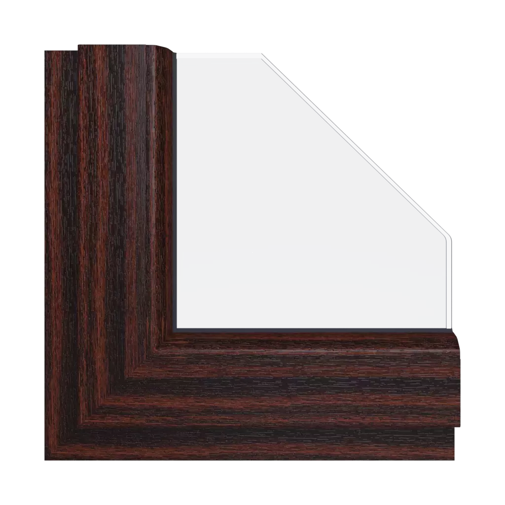 Mahogany windows window-color schuco-colors mahogany interior