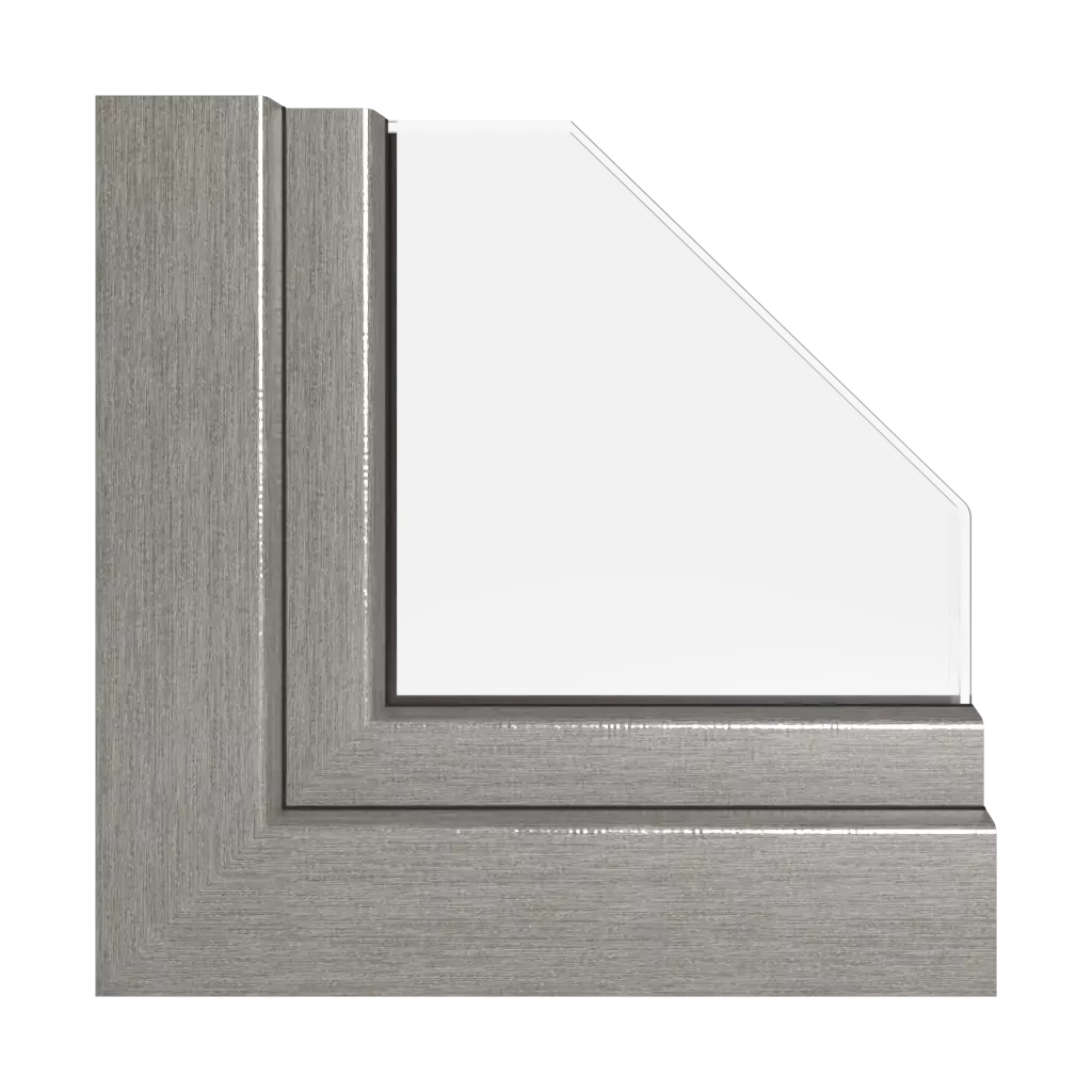 Quartz Gray Metbrush windows window-profiles kommerling system-76-md
