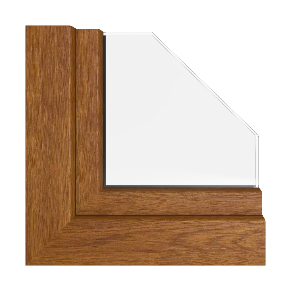 Golden Oak windows window-profiles kommerling system-76-md