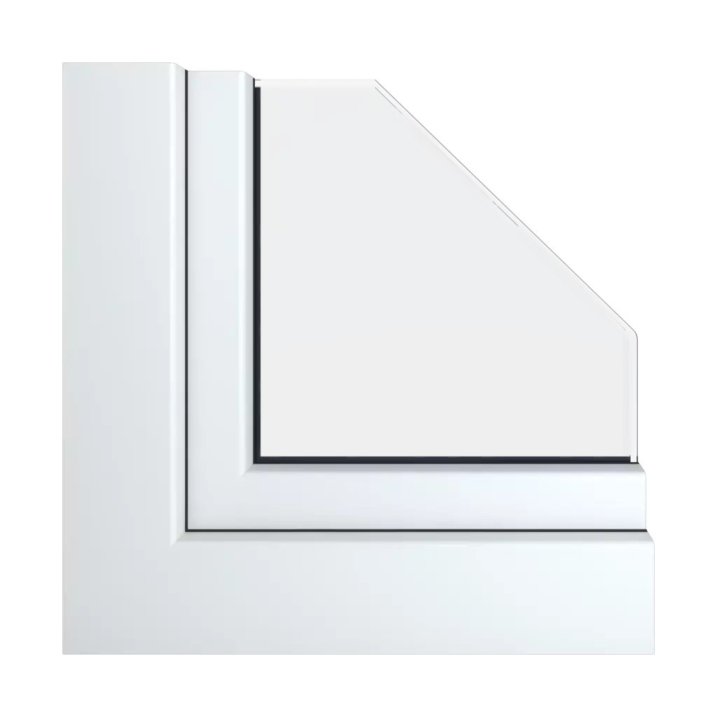 White windows window-profiles gealan linear
