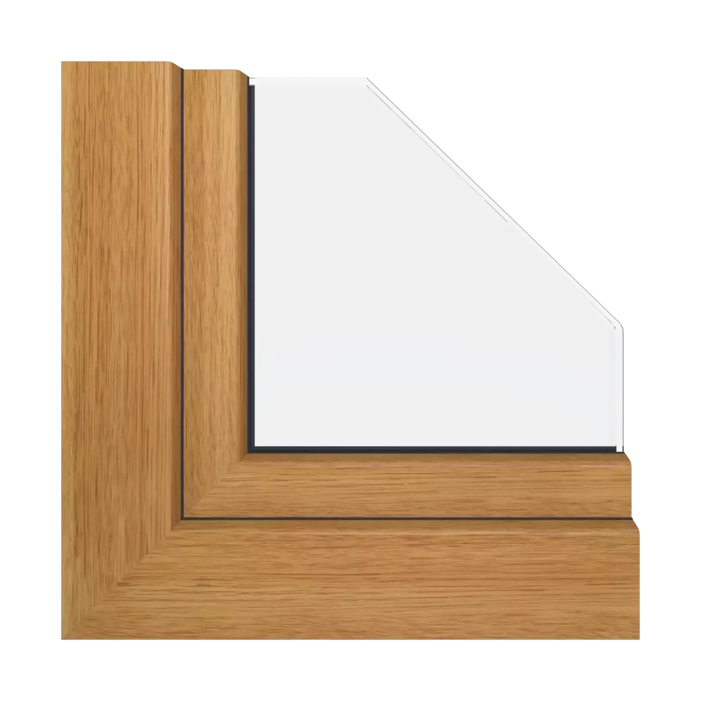 Realwood ginger oak windows window-profiles gealan s-9000